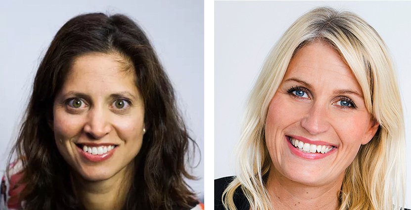 Vanessa Butani, hållbarhetschef på Scandic och Tina Tropp Jerresand, chef för People & Culture på Nordic Choice. 