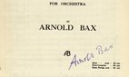 The title page of Arnold Bax's score for Symphony No 1 in E Flat.