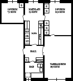 PlanlösningHistoriegränd 22 B