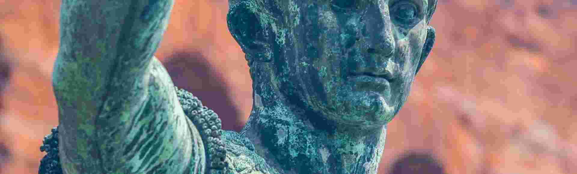 A statue of Augustus Caesar in Turin.