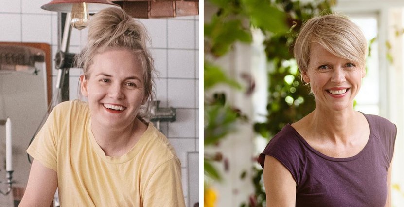 Linnéa Liljedahl och Emma Höök, som utsetts till årets Stellakock och Stellasommelier. Foto: Stellagalan