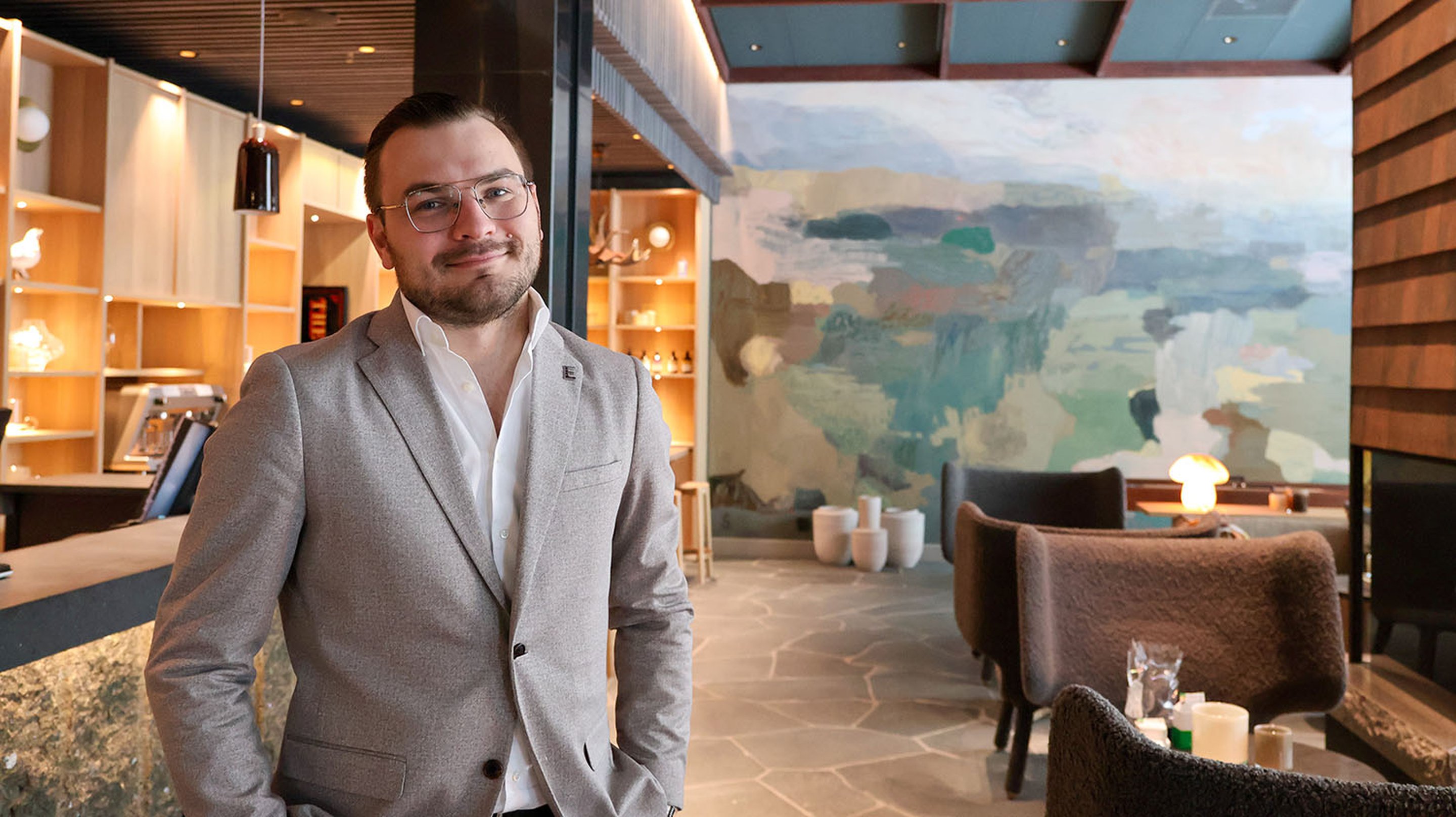 Hotelldirektör Silvester på Elite Hotel Frost i Kiruna