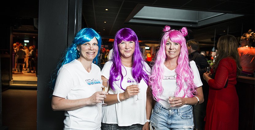 Ulrika Olsson, Ann Callenholt och Pernilla Jansson, Kosta Boda Art Hotel. 
