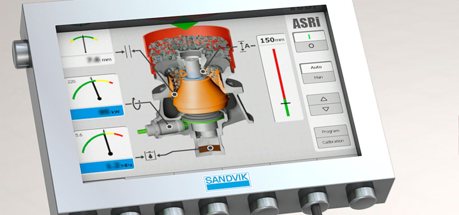 ASRiTM, which can be integrated into the mine’s main control room, automatically controls the crusher in real time to match feed curve variations and variations in material hardness.