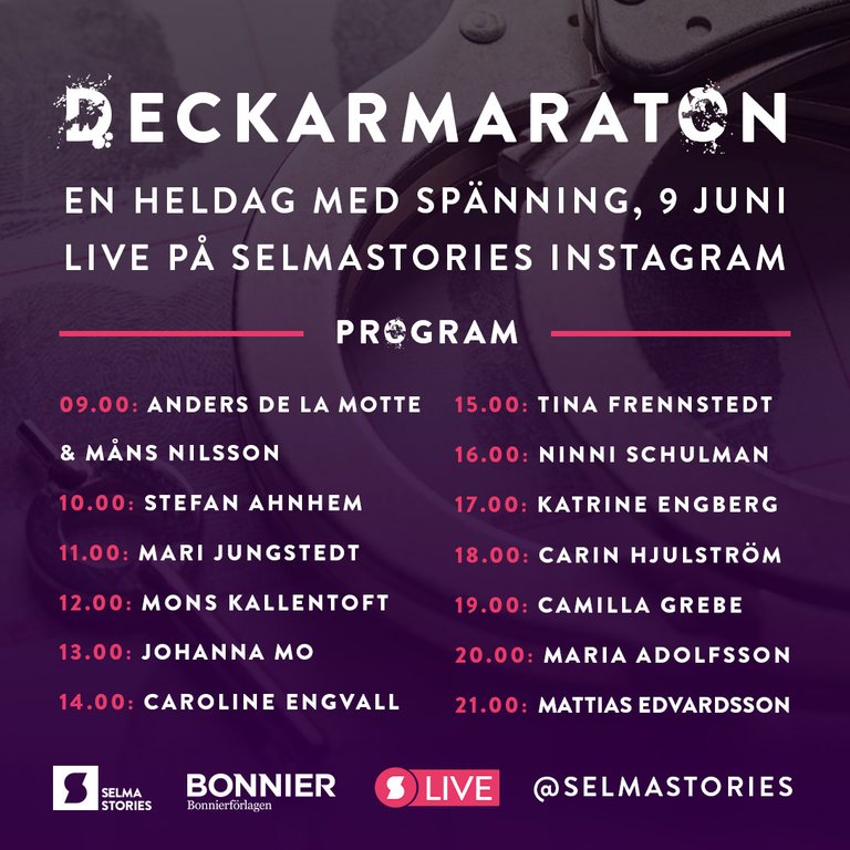 Allt du vill veta om SelmaStories Deckarmaraton