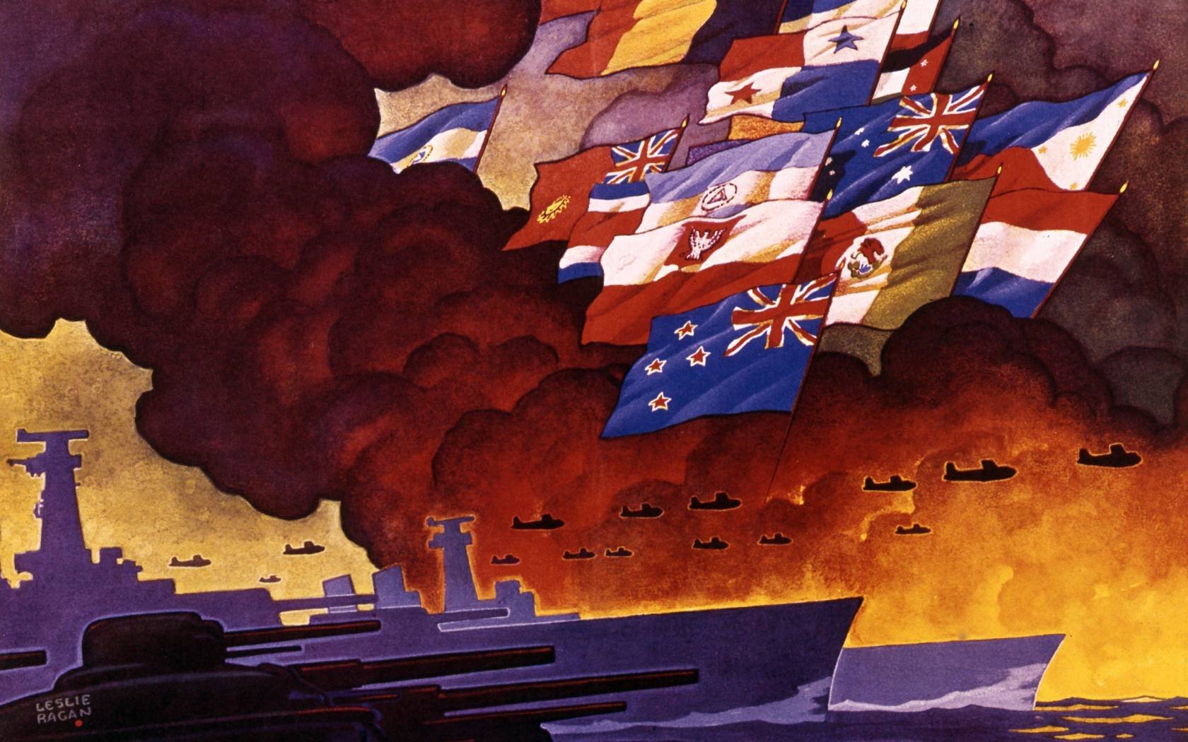 Second World War poster.