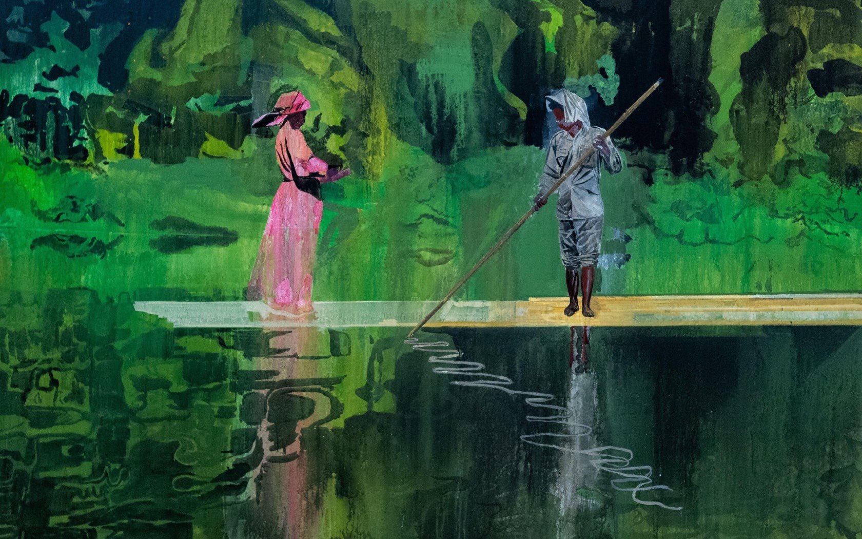 Rafting (2026) by Hurvin Anderson. Credit: Andrew Lalchan