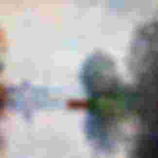 Autumn on the Seine by Claude Monet (1840-1926).