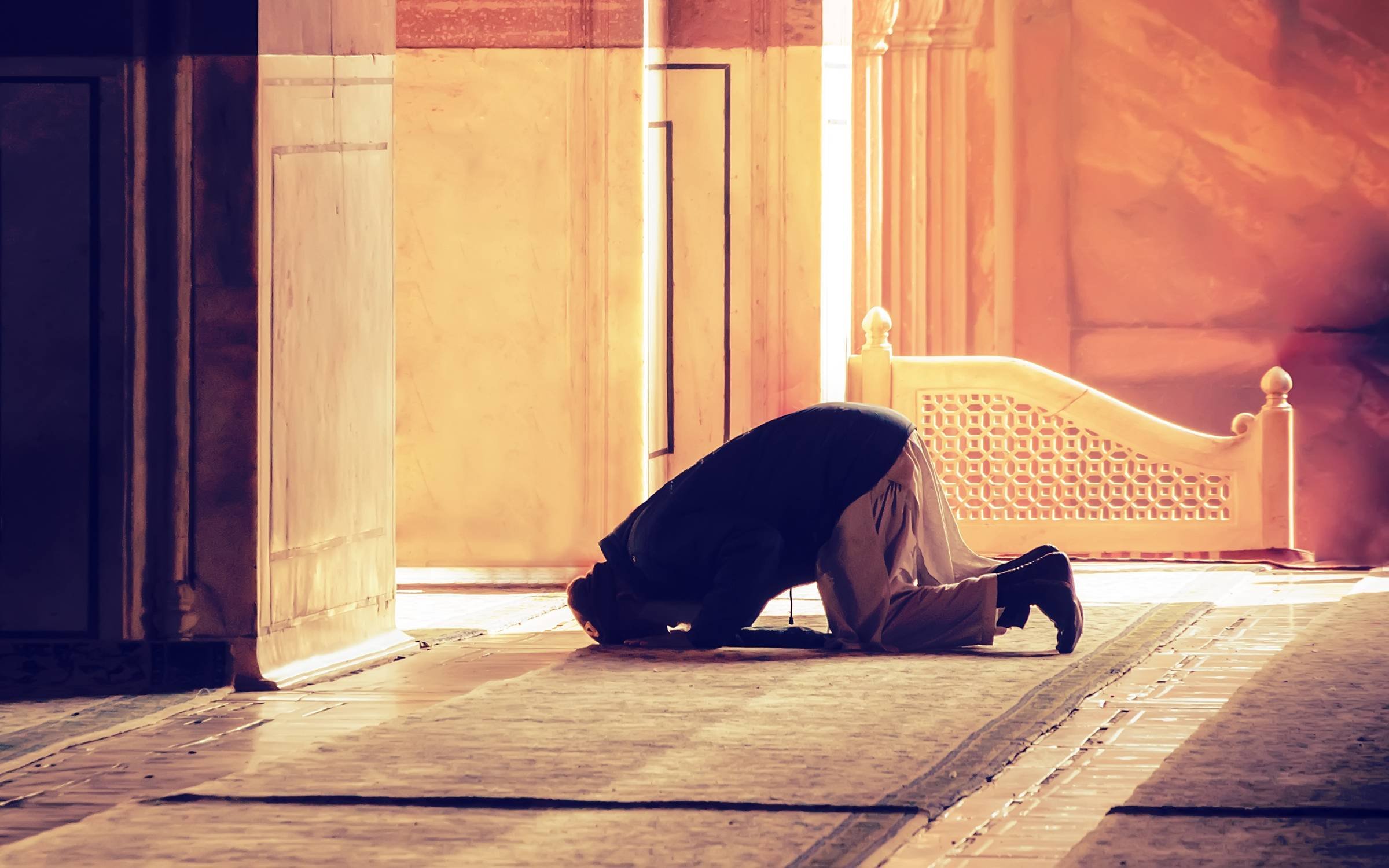 A muslim in prayer