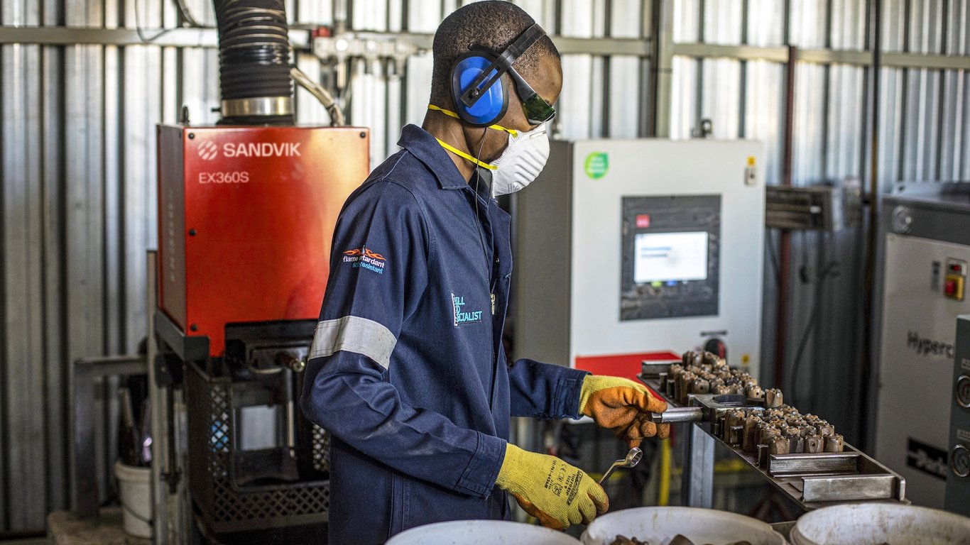 <p>Sandvik creates employment in the communities it operates in, such as for MC Rock Tools in Krugersdrop.</p>
