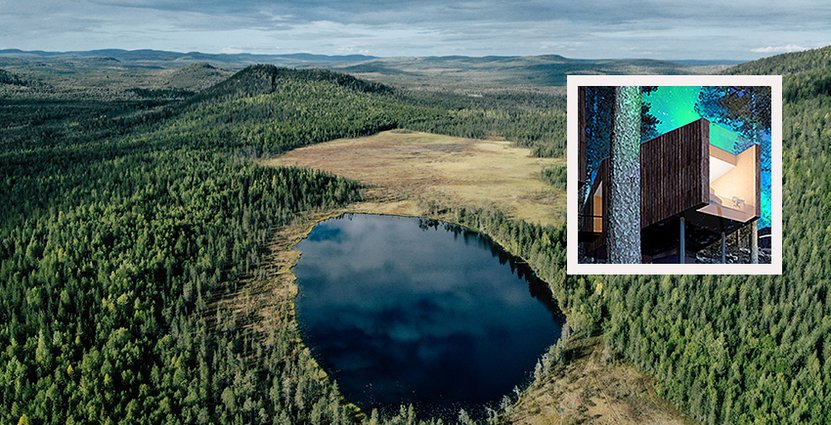 Det är kring berget Pullinki som hotellet Lauka Hotel & Nature Suites ska byggas.<br />
 Foto: Svanstein Resort