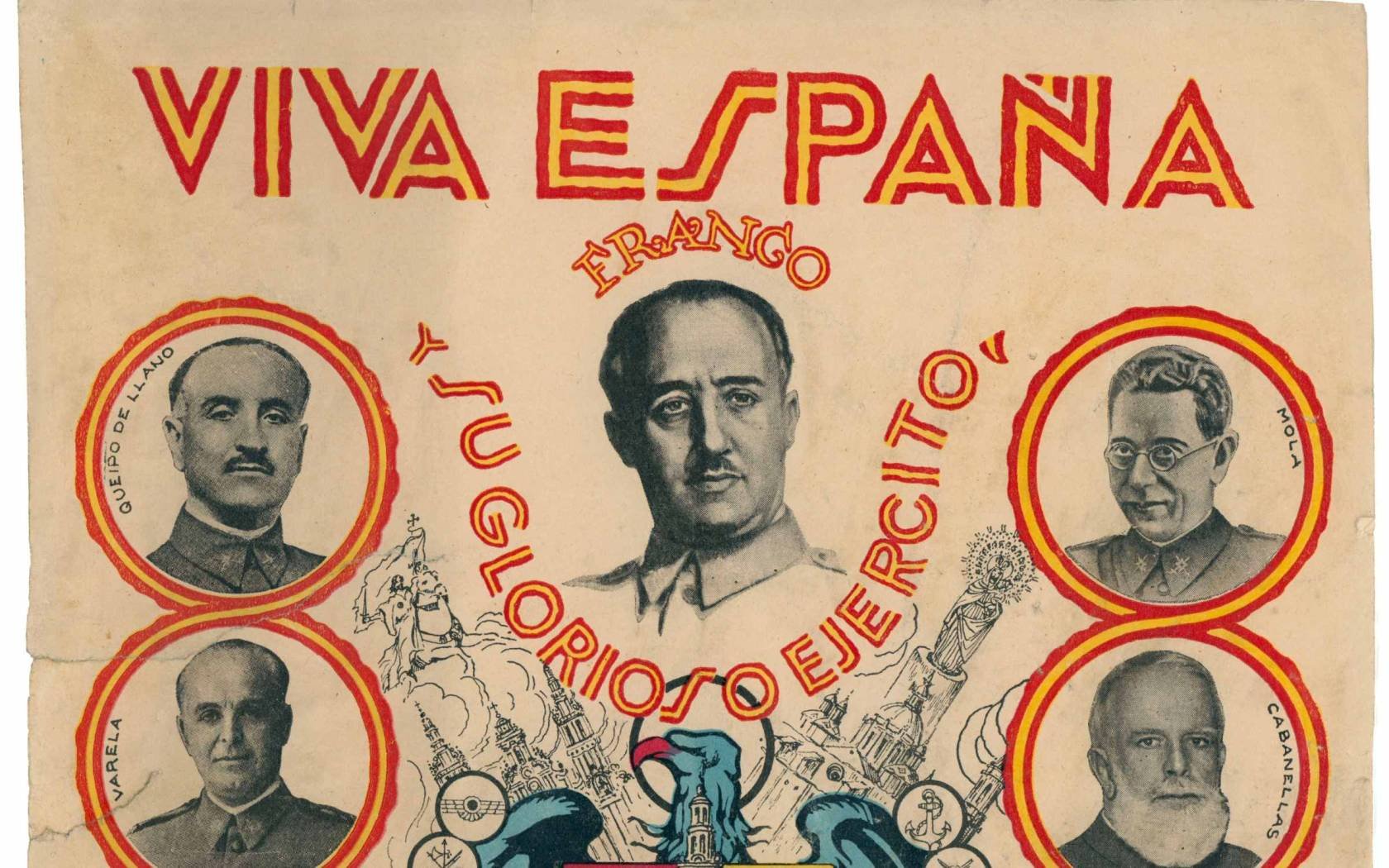 A pro-Franco propaganda poster from the Spanish Civil War.