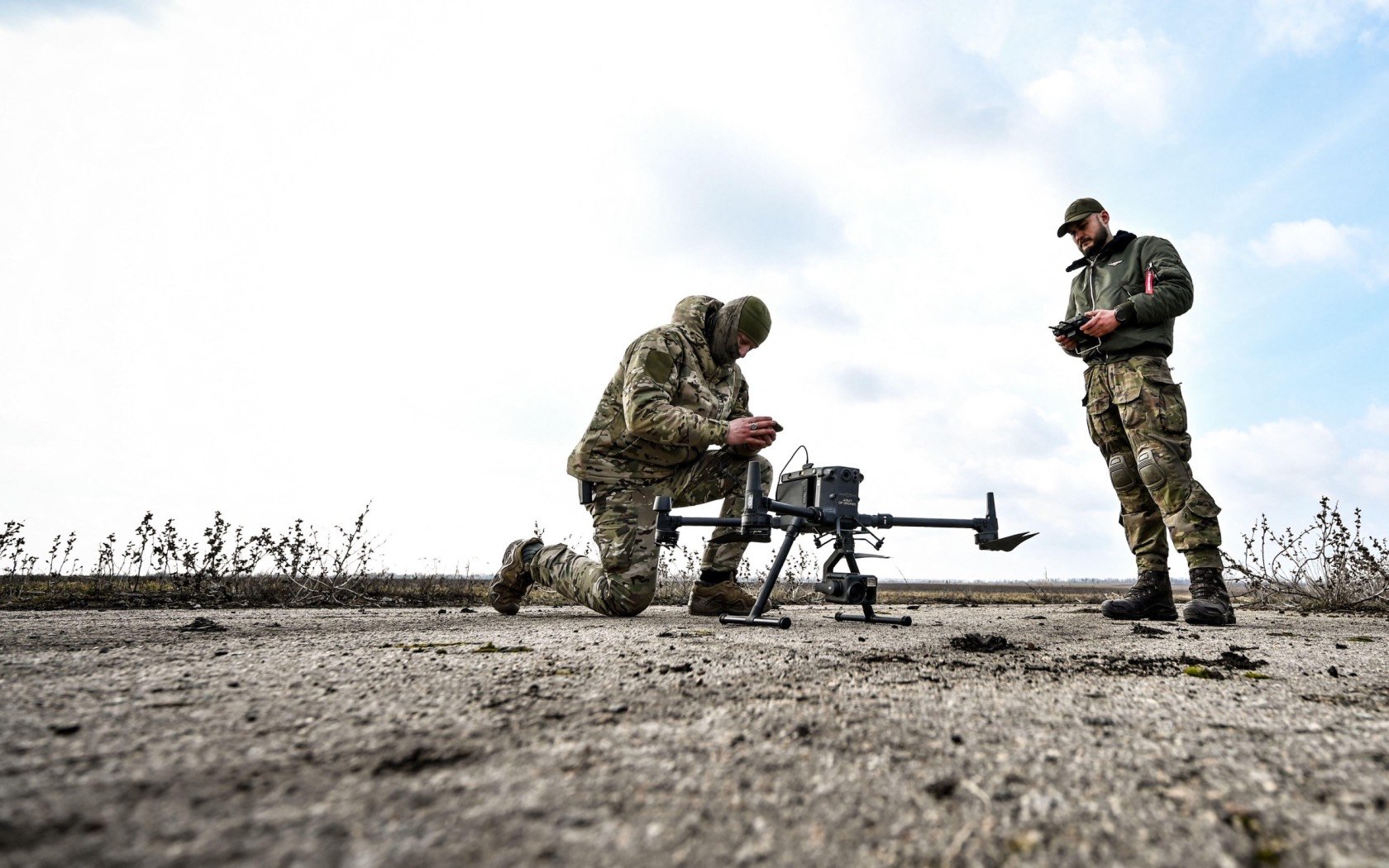 Ukrainian servicemen of the aerial reconnaissance unit in Zaporizhzhia, southeastern Ukraine. Credit: Ukrinform