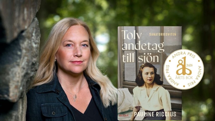 Tolv andetag till sjön av Pauline Riccius tilldelas andrapris i Årets bok 2026