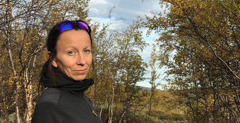 Marit Sarri, platschef på Kebnekaise fjällstation. Foto: Yrla Sarri