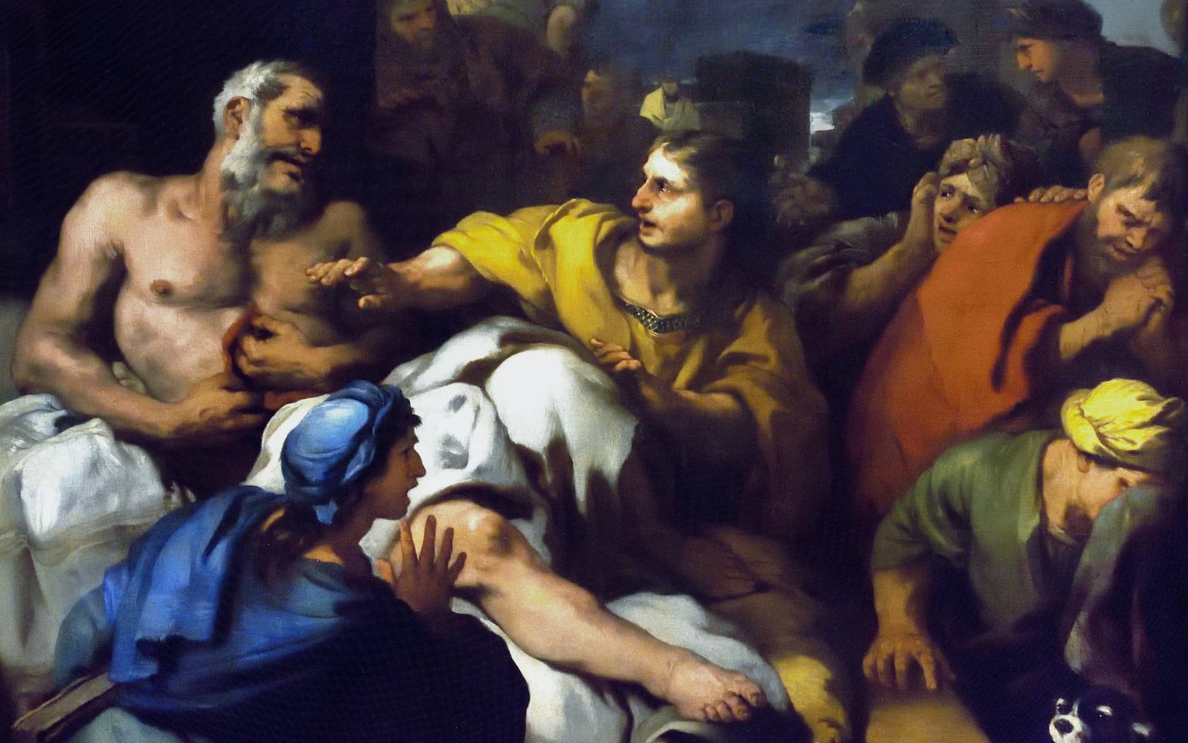 Luca Giordano's The Death of Cato, painted circa 1684