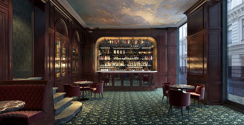 Papillon Bar är en exklusiv bar inspirerad av bankdirektörens kontor. Foto: Mathias Nordgren