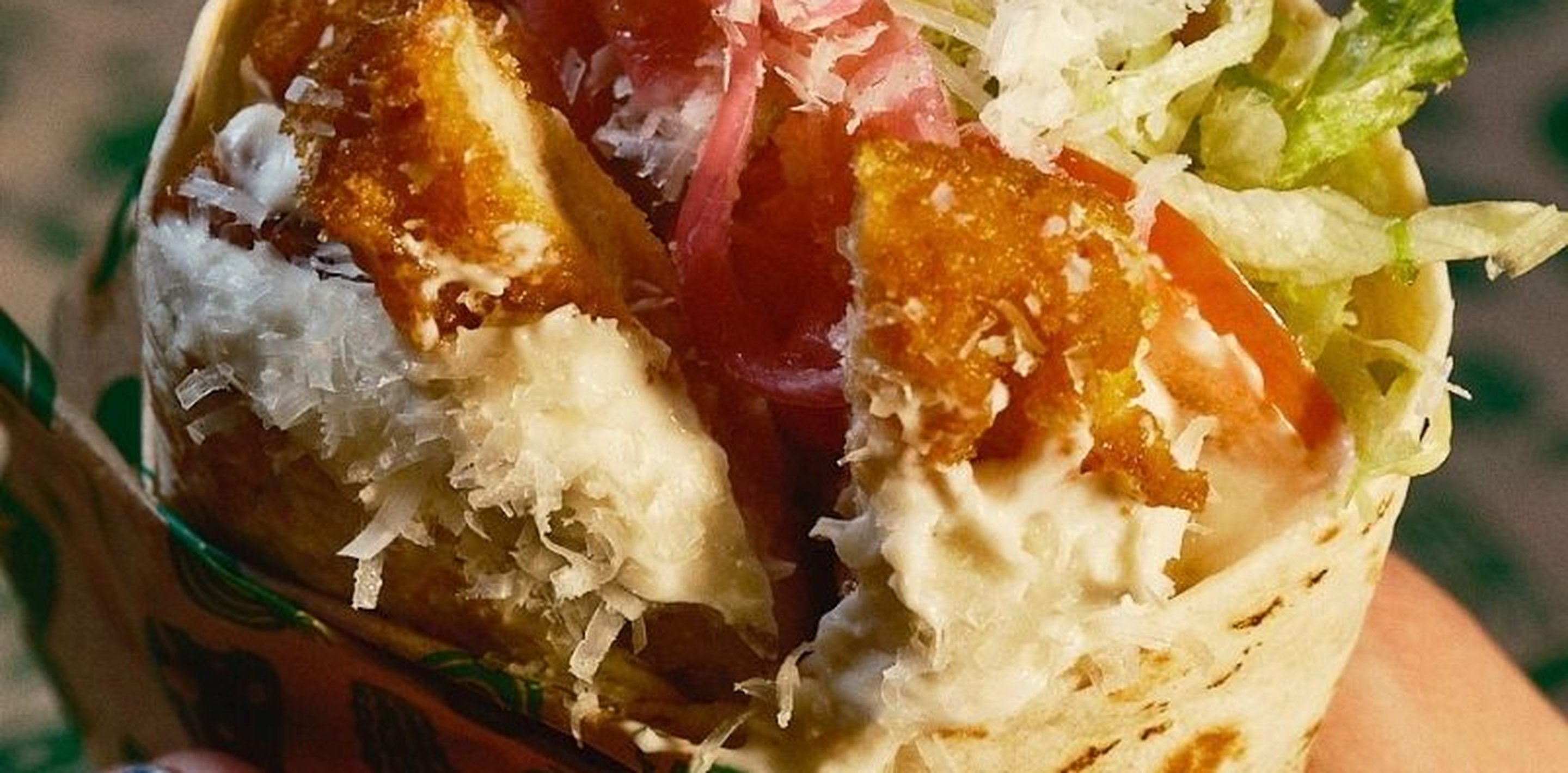 No Chicken Parmesan wrap