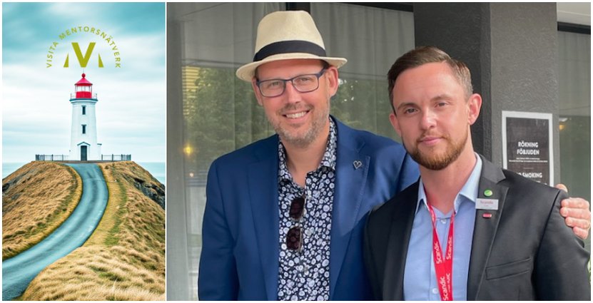 Mentorn Børre Halbert från Clarion Hotel och adepten Emil Bodinfrån Scandic. 