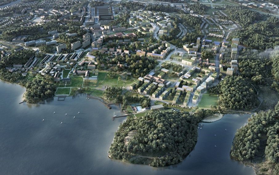Heba bygger i nya stadsdelen Stora Sköndal