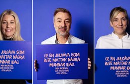 Matprofiler sluter upp bakom julkampanj