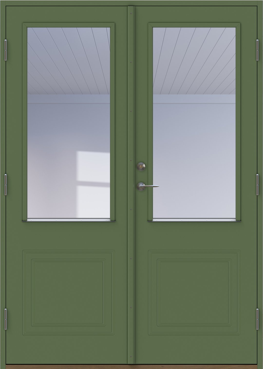 Alexandrit pardörr Grön