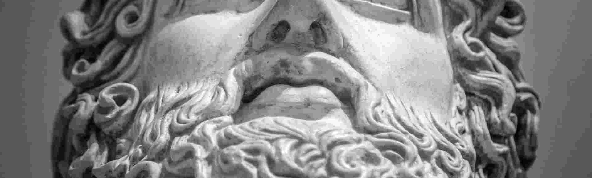 A detail from ancient sculpture.