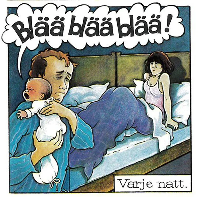 Se bilderna ur kultboken ”Per, Ida och Minimum” – om hur barn blir till