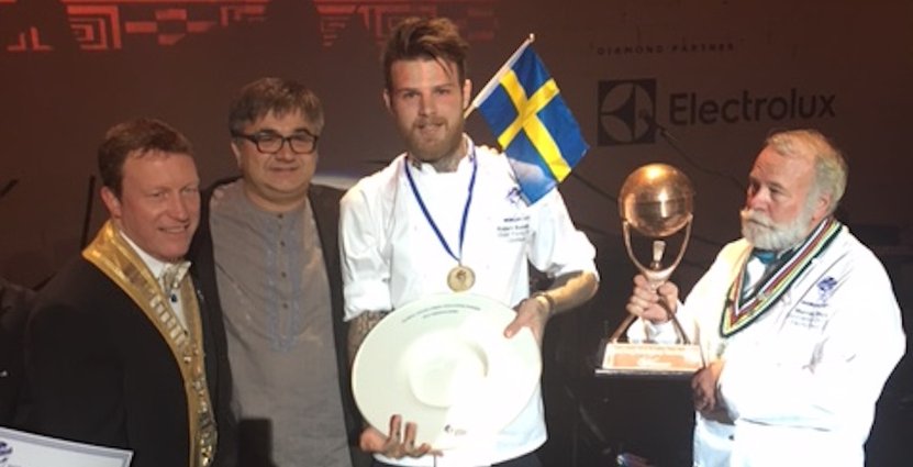 Robert Sandberg kammar hem guldet. 