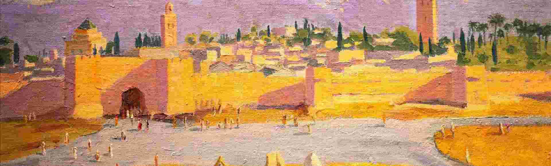Sir Winston Churchill, 'Tower of the Katoubia Mosque', painted in 1943.