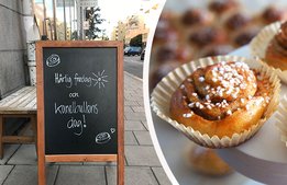 Bullfest hela dan för konditorierna