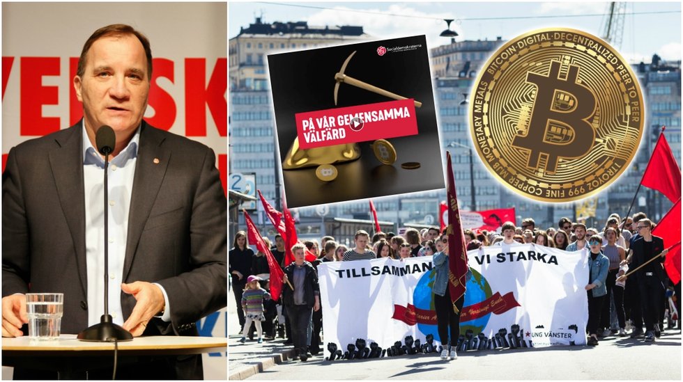 Socialdemokraterna använder bitcoin i sin valkampanj.