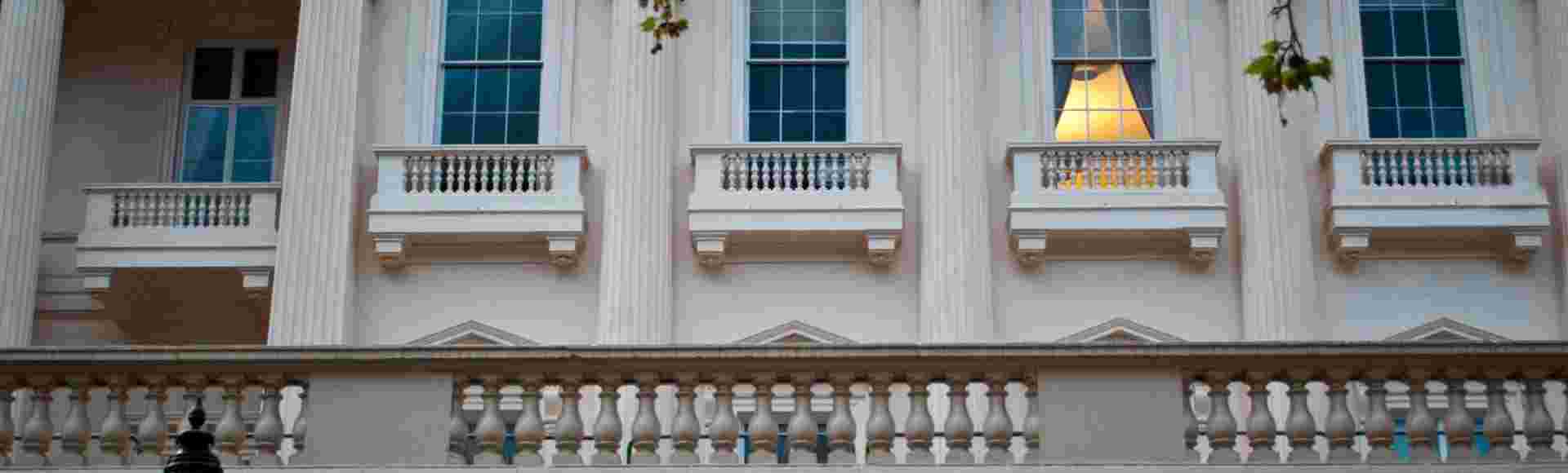 Carlton House Terrace, the original headquarters of the Information Research Department.