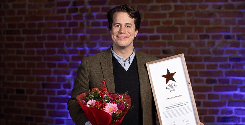 Magnus Westling blev Årets ciceron i besöksnäringen 2023. FOTO: Peter Jönsson