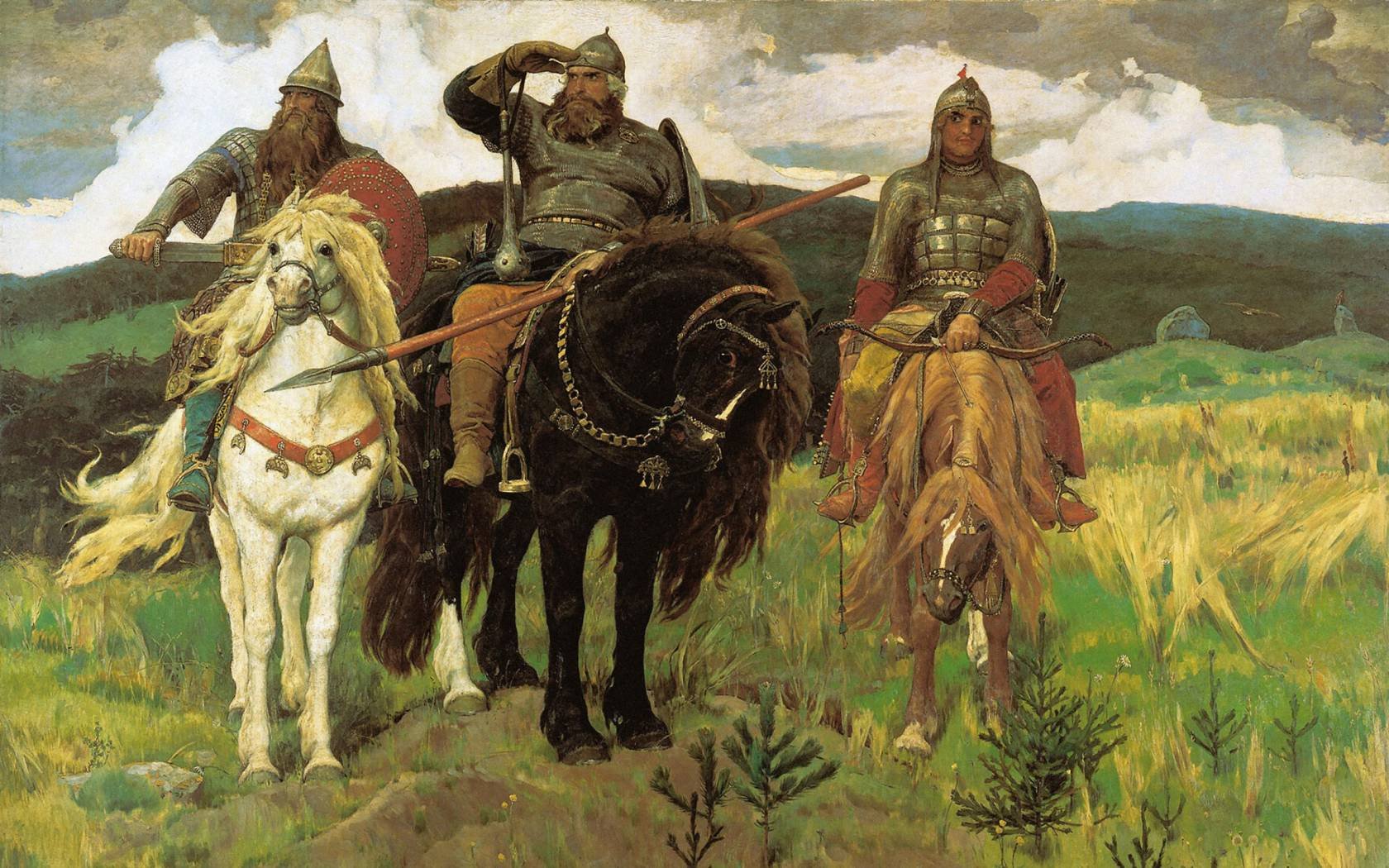 Victor Vasnetsov's 1898 painting, Bogatyrs.