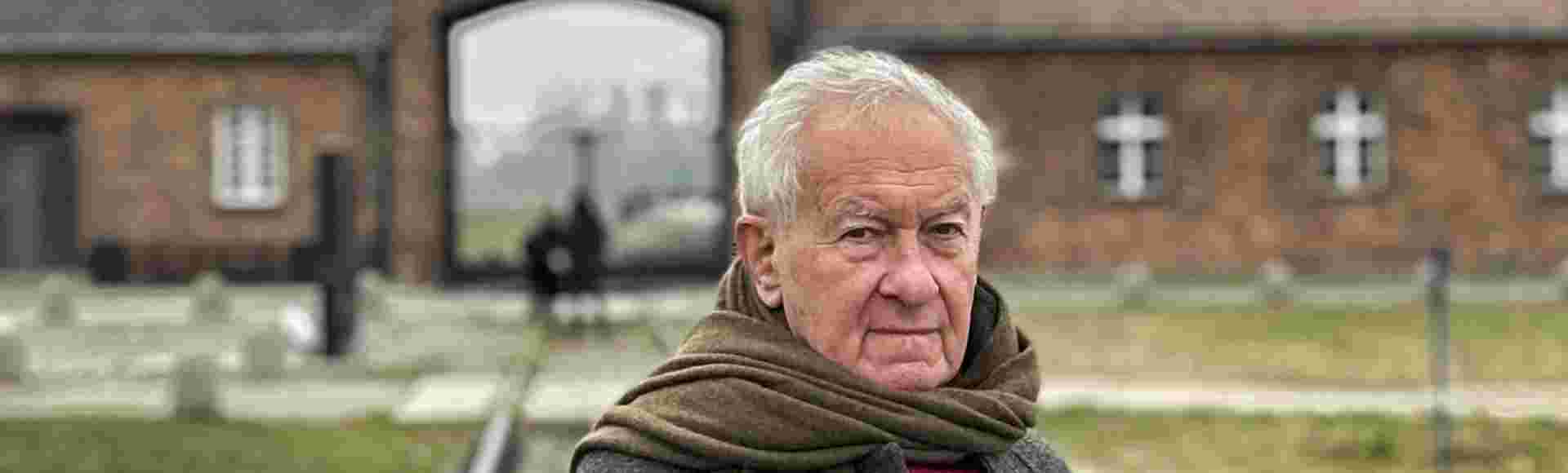 Simon Schama at Auschwitz-Birkenau.