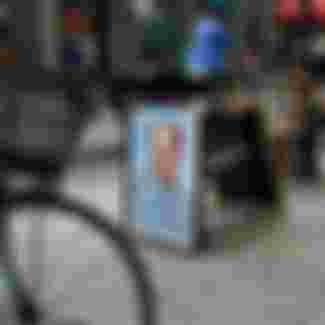 Portrait of Mao on the street.