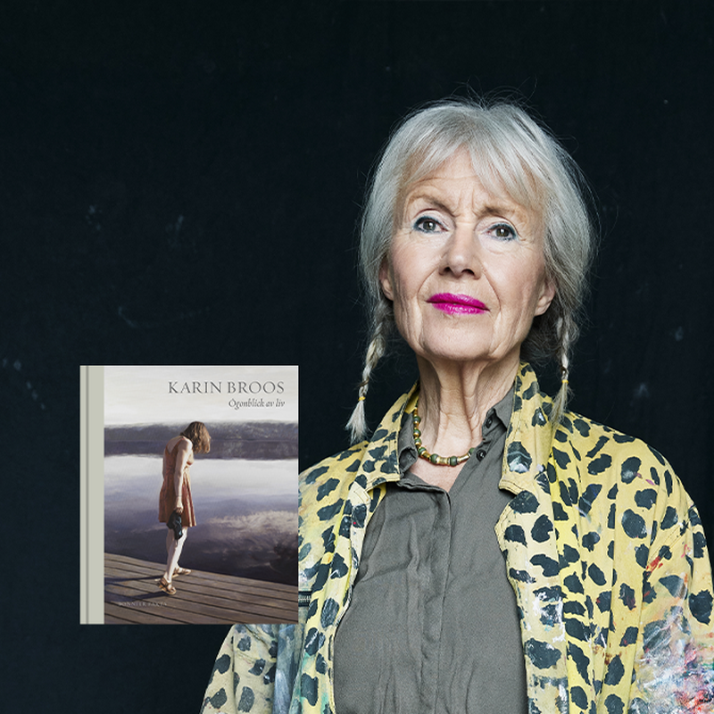 Att se Karin Broos tavlor är som att se ett stillastående nu