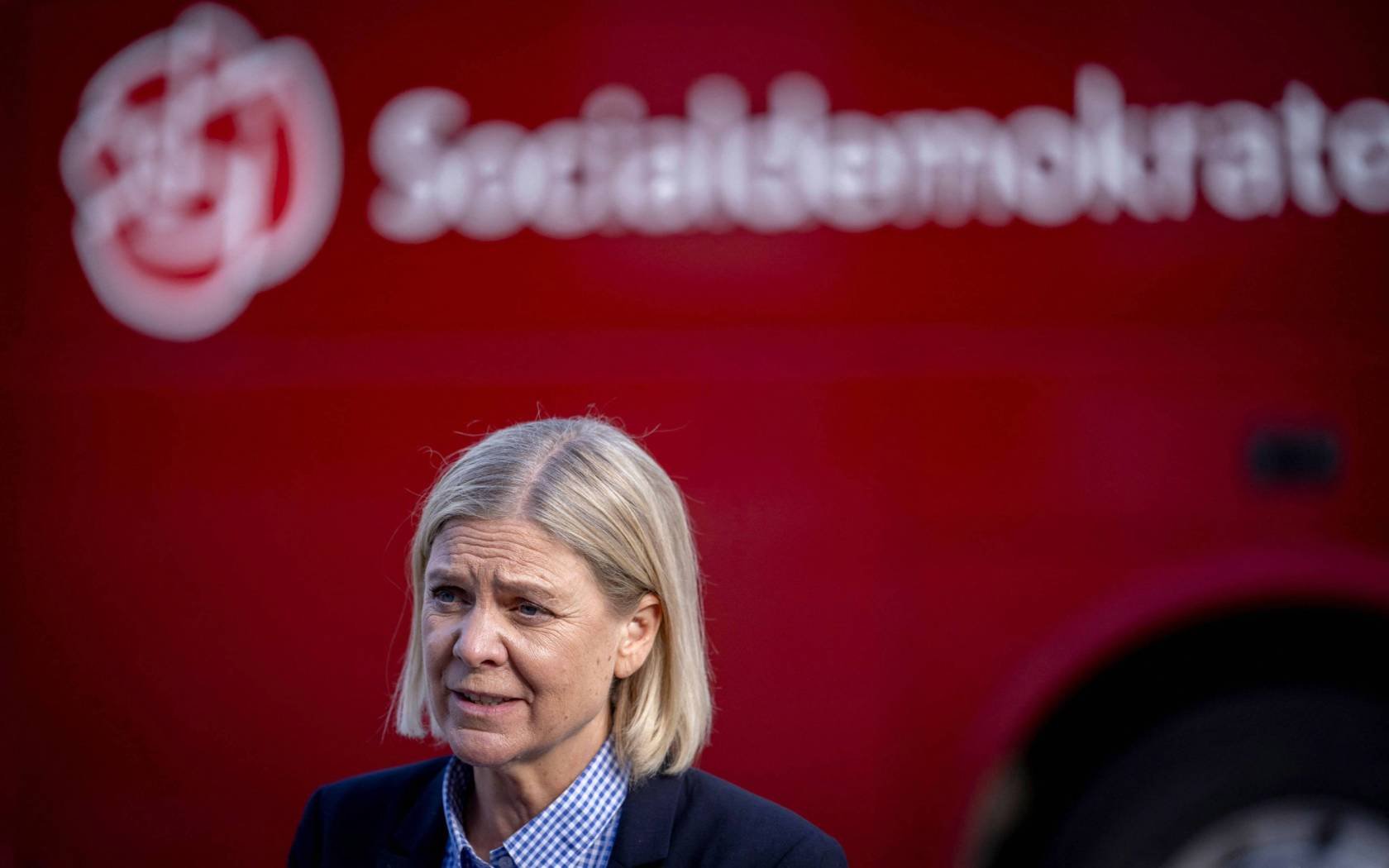 The Swedish Social Democrat party leader Magdalena Andersson.