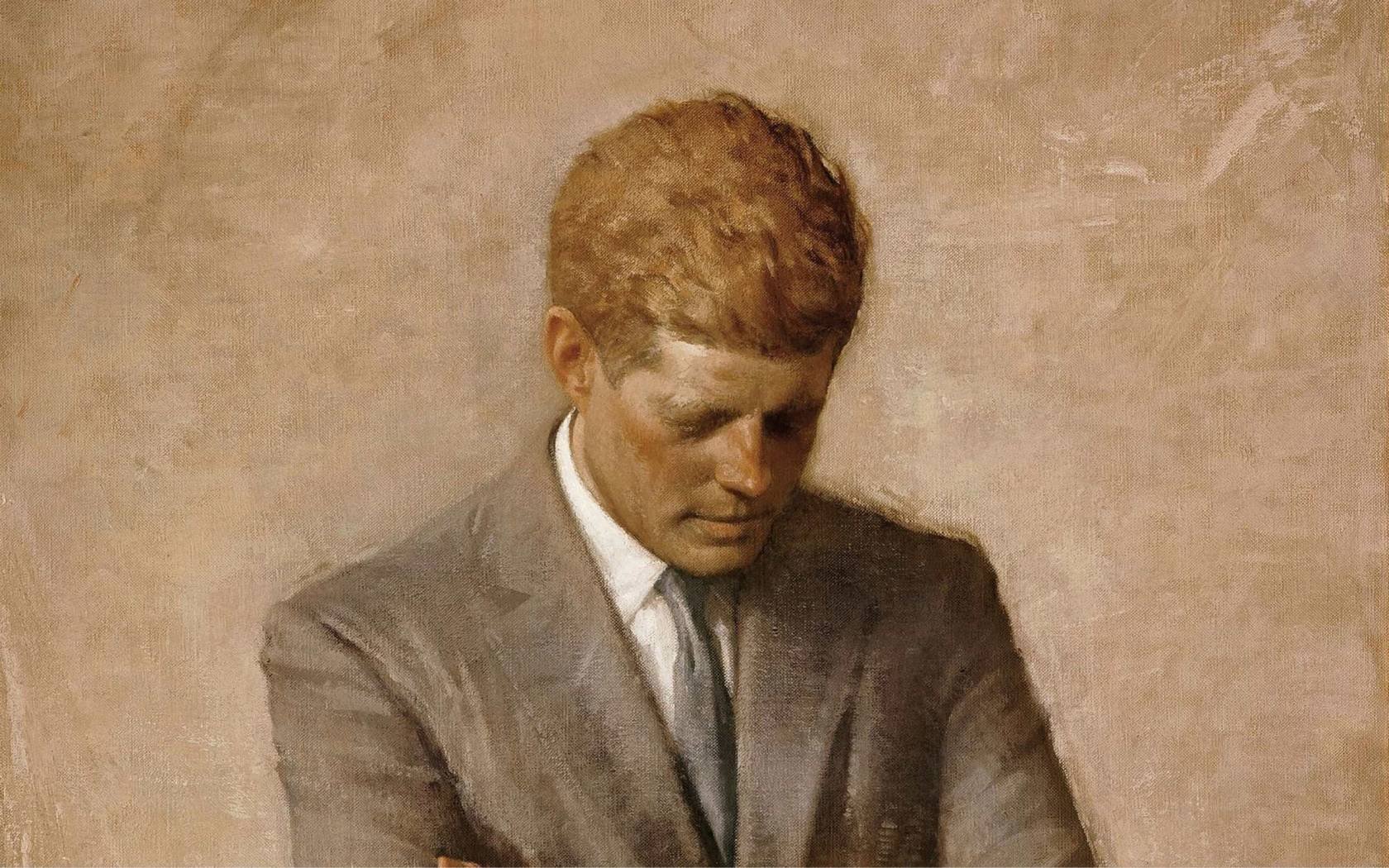 Portrait of President John Fitzgerald Kennedy by Aaron Shikler.