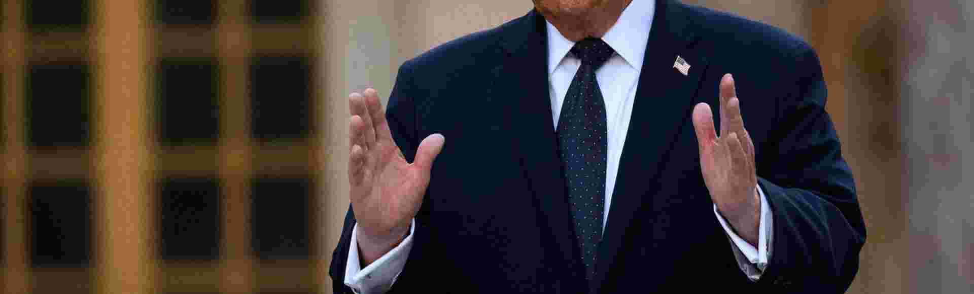 Donald Trump at the Palace of Versailles.