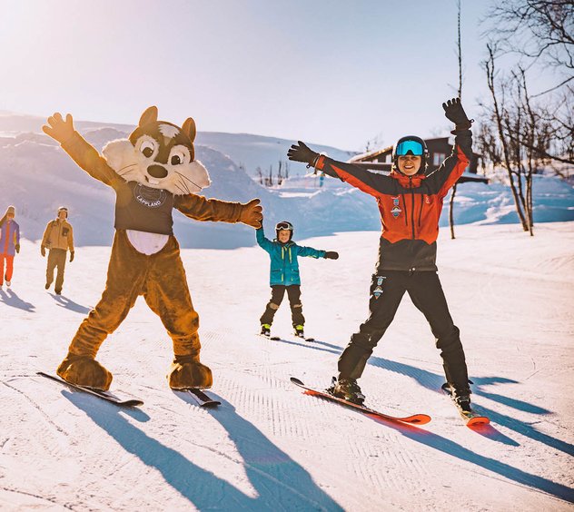 Barnens skidskola i Björkliden
