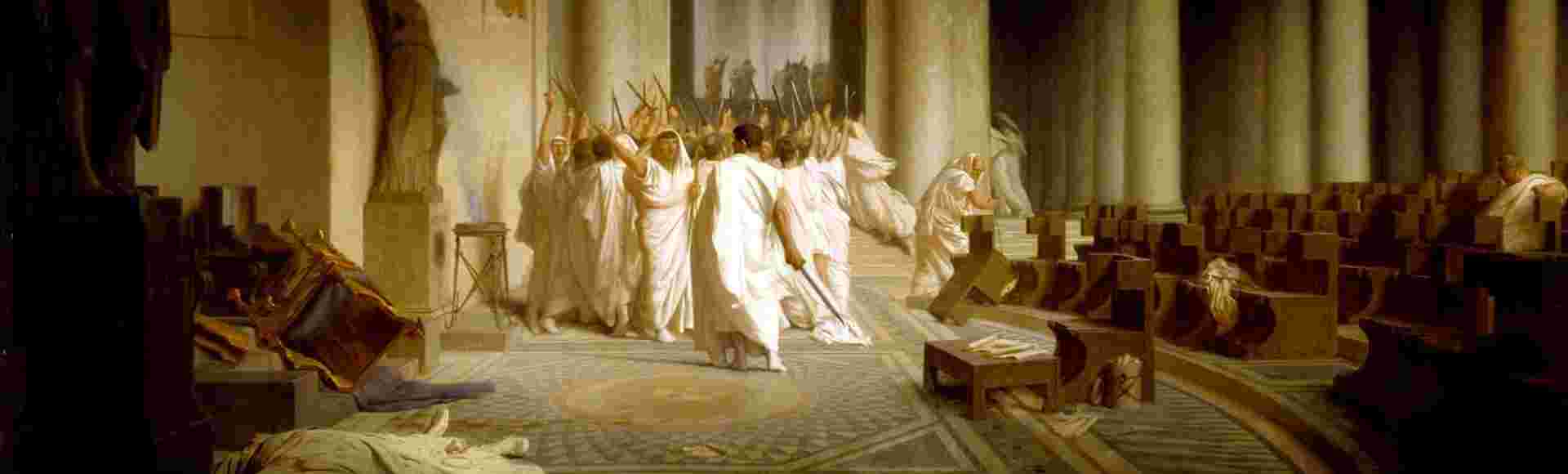 Jean-Léon Gérôme's The Death of Caesar.