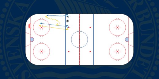 2 mot 2 ingång backcheck (Video)