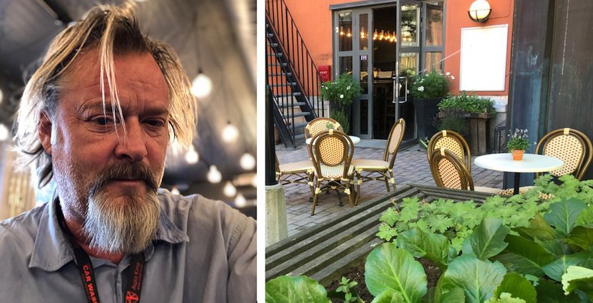 Det ser mörkt ut för Mikael Anderssons bistro i Vasastan. Lunchgästerna jobbar hemifrån i stor utsträckning och stödet från Tillväxtverket uteblir.  Foto: Privat