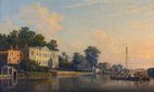 View of Alexander Pope's villa at Twickenham by Samuel Scott.