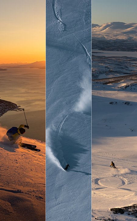 Skid&aring;kning p&aring; tre destinationer: Narvikfjellet, Riksgr&auml;nsen, Bj&ouml;rkliden.
