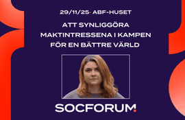 SocForum: Att synliggöra maktintressena i kampen för en bättre värld 