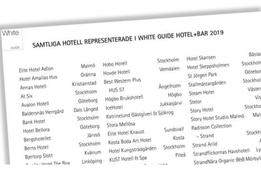 Här är hotellen i White Guides nya guide