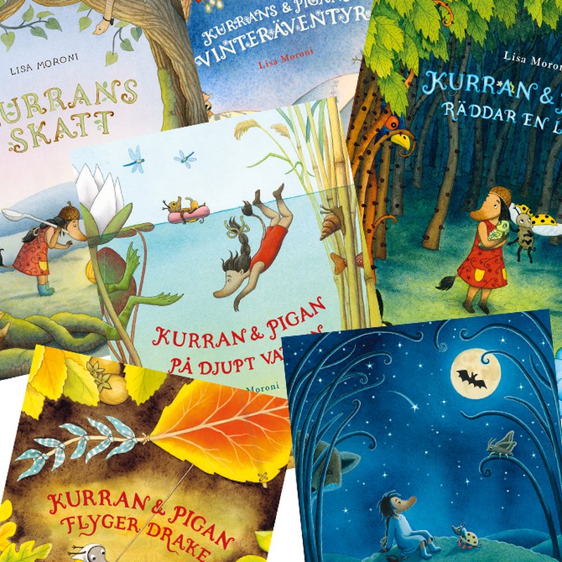 Naturmys! Alla Kurran och Pigan-böcker i ordning